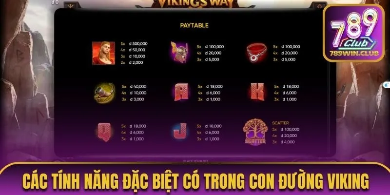 Các tính năng đặc biệt có trong Con đường Viking