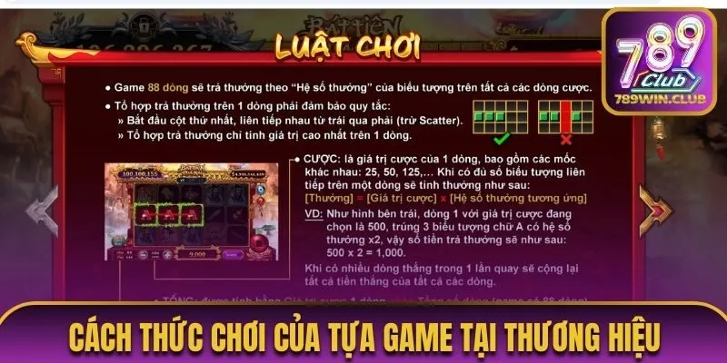 Cách thức chơi của tựa game tại thương hiệu