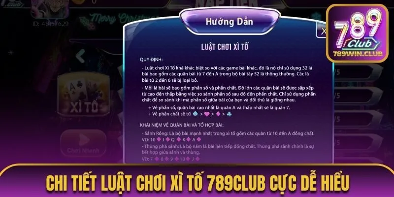 Chi tiết luật chơi xì tố 789Club cực dễ hiểu