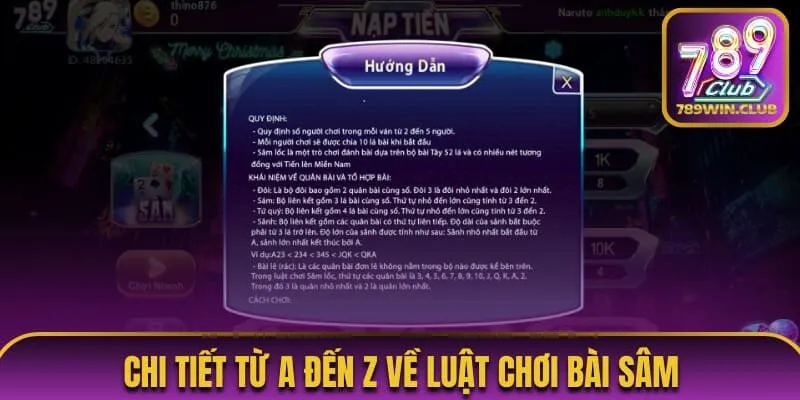 Chi tiết từ A đến Z về luật chơi bài Sâm