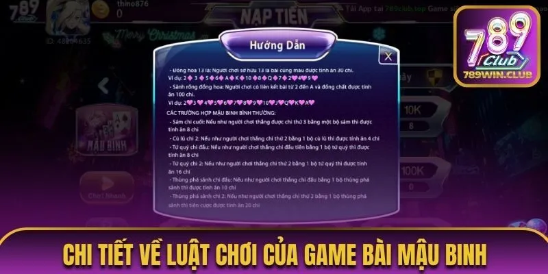 Chi tiết từ A đến Z về luật chơi của game bài Mậu Binh