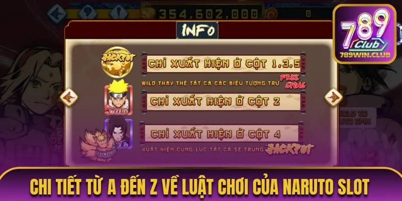 Chi tiết từ A đến Z về luật chơi của Naruto Slot 