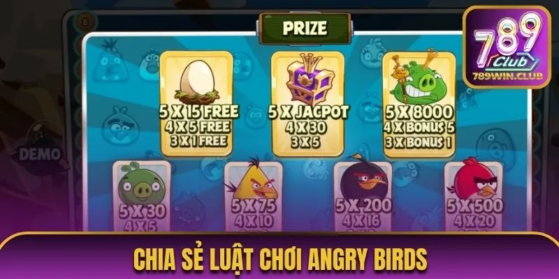 Chia sẻ luật chơi Angry Birds