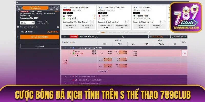 Cược bóng đá kịch tính trên S thể thao 789Club