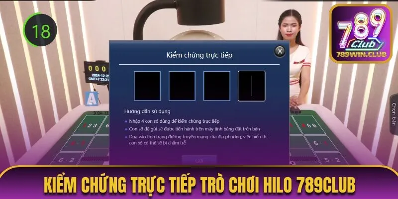 Kiểm chứng trực tiếp game Hilo