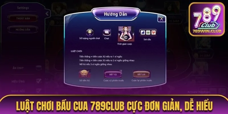 Luật chơi Bầu Cua 789Club cực đơn giản, dễ hiểu