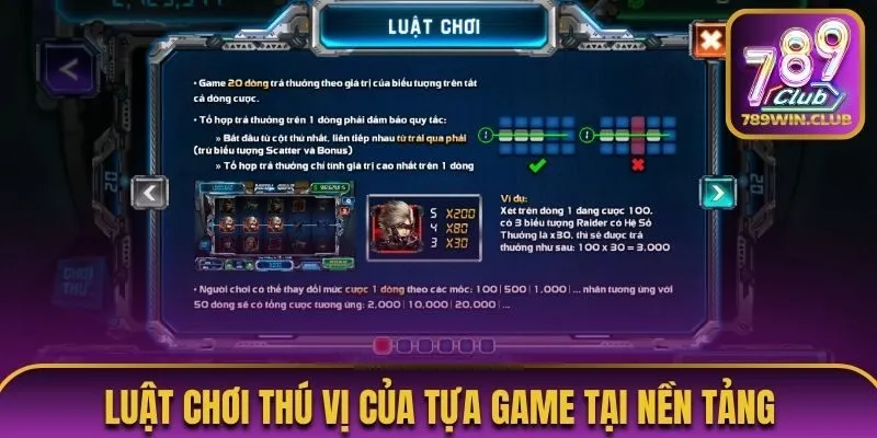Luật chơi thú vị của tựa game tại nền tảng