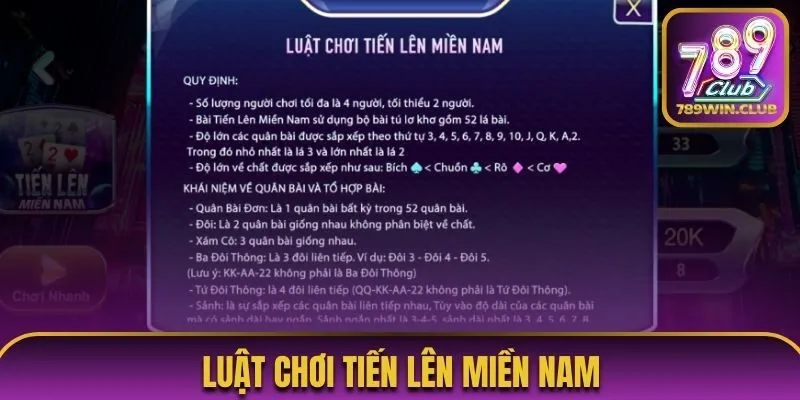 Luật chơi tiến lên miền Nam