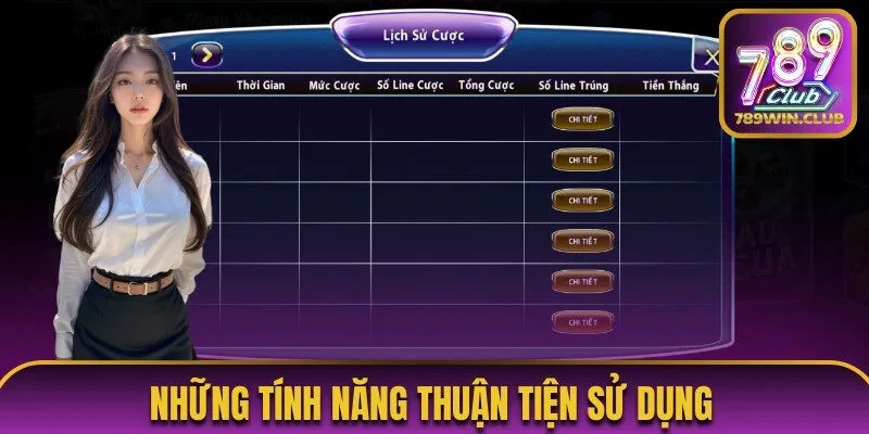 Những tính năng thuận tiện sử dụng 