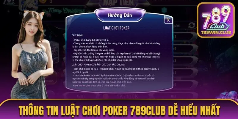 Thông tin luật chơi Poker 789Club dễ hiểu nhất