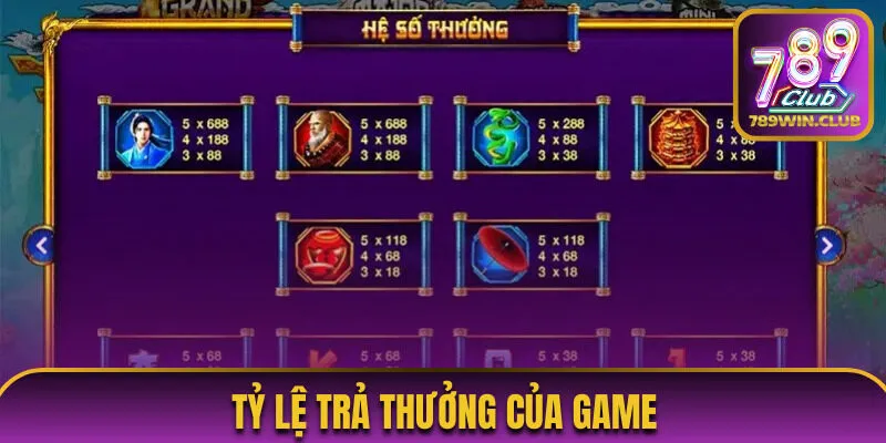 Tiền thưởng hấp dẫn trong Thanh xà bạch xà 789Club