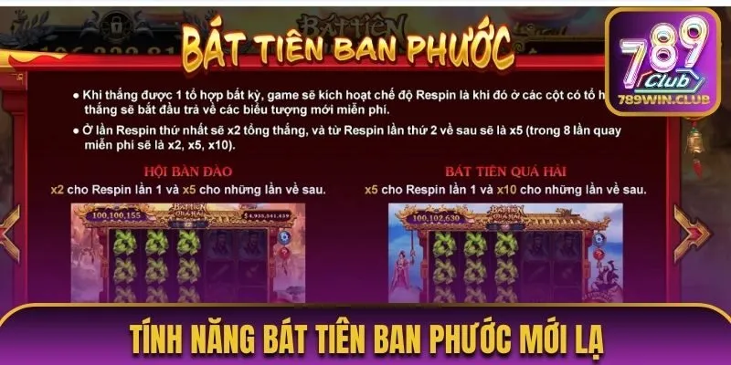 Khám phá 2 tính năng mới ở bát tiên quả hải 789club