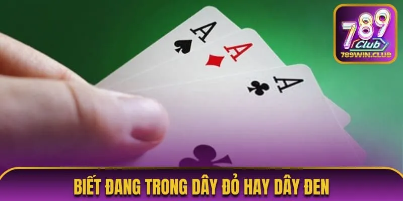 Biết đang trong dây đỏ hay dây đen