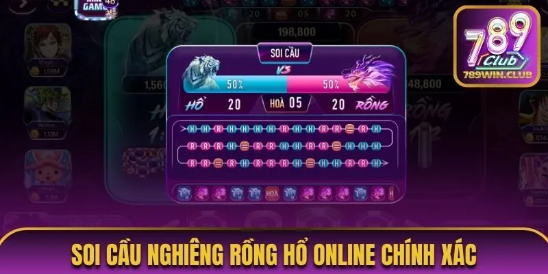Cách soi cầu Rồng Hổ online theo phương pháp cầu nghiêng