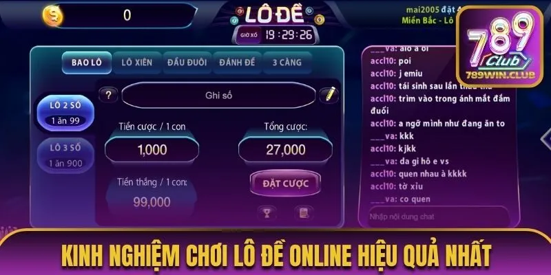 Bật mí kinh nghiệm chơi lô đề online theo bạc nhớ