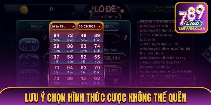 Lưu ý chọn hình thức cược không thể quên