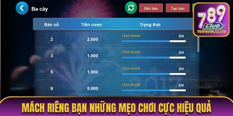 Mách riêng bạn những mẹo chơi cực hiệu quả
