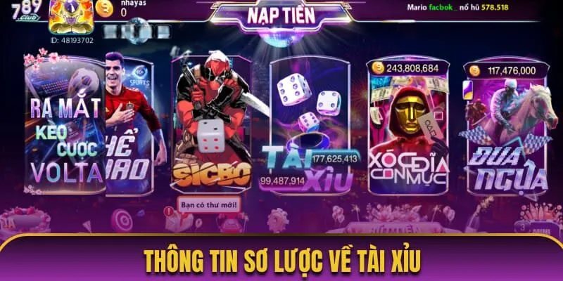 Thông tin sơ lược về tài xỉu