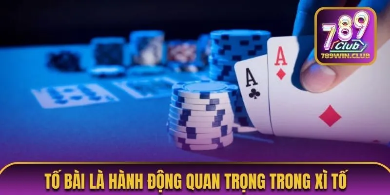 Tố bài là hành động quan trọng trong Xì tố